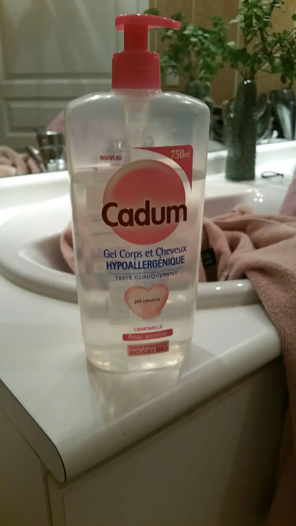 CADUM - Gel corps et cheveux hypoallergénique