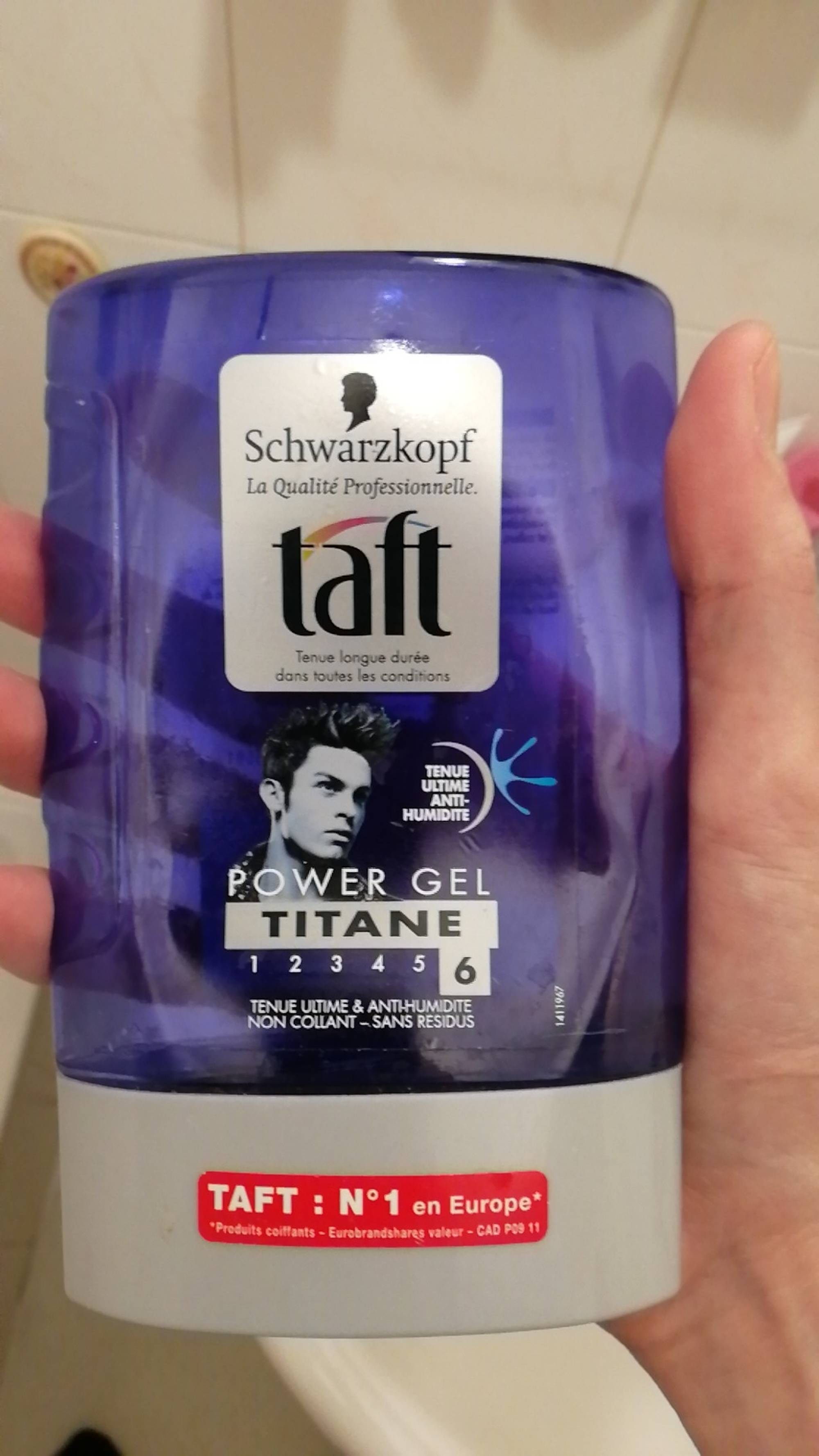 SCHWARZKOPF - Taft - Power gel titane 6