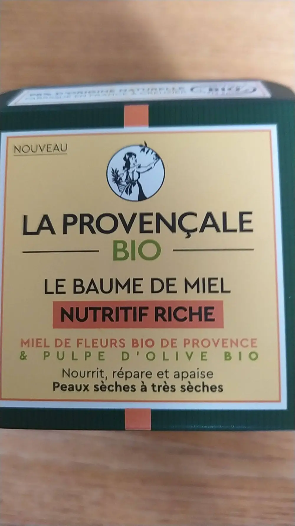 LA PROVENÇALE BIO - Nutritif riche - Le baume de miel