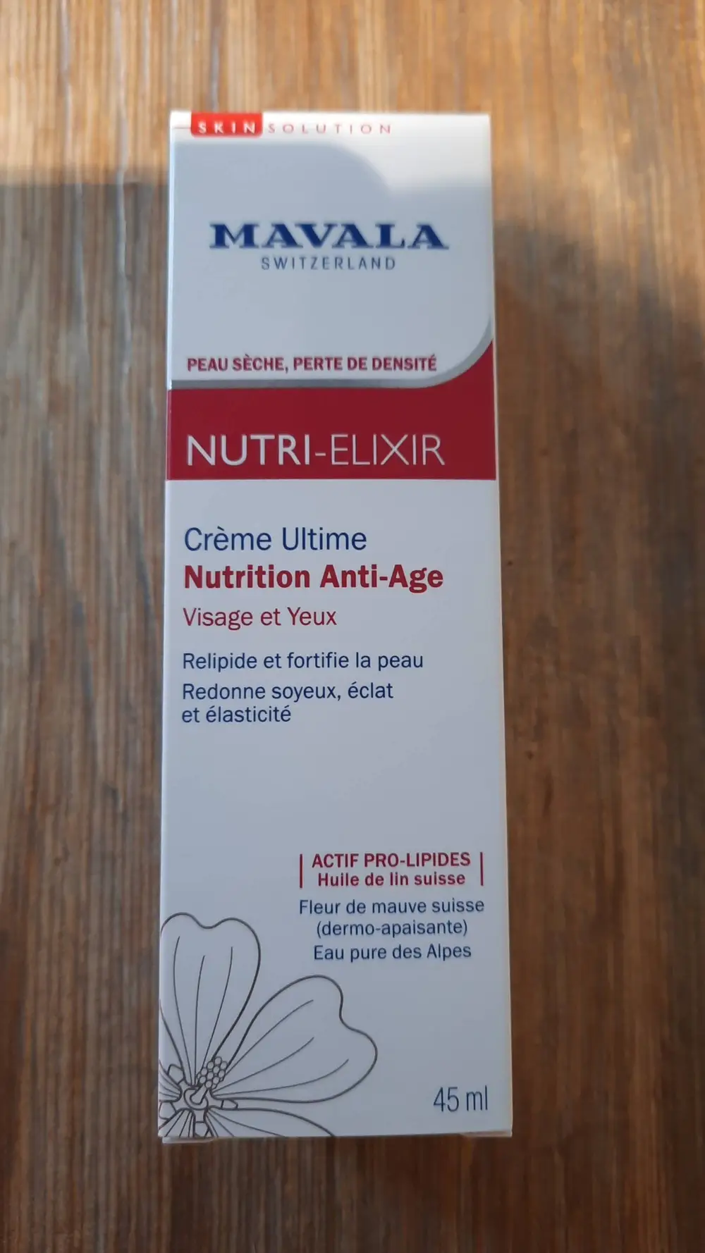 MAVALA - Crème ultime - Nutrition anti-âge