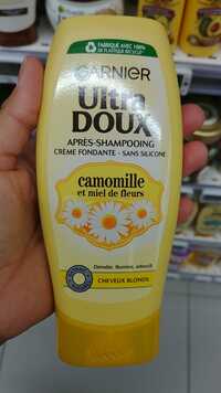 GARNIER - Ultra doux - Après-shampoing au Camomille et Miel de fleurs