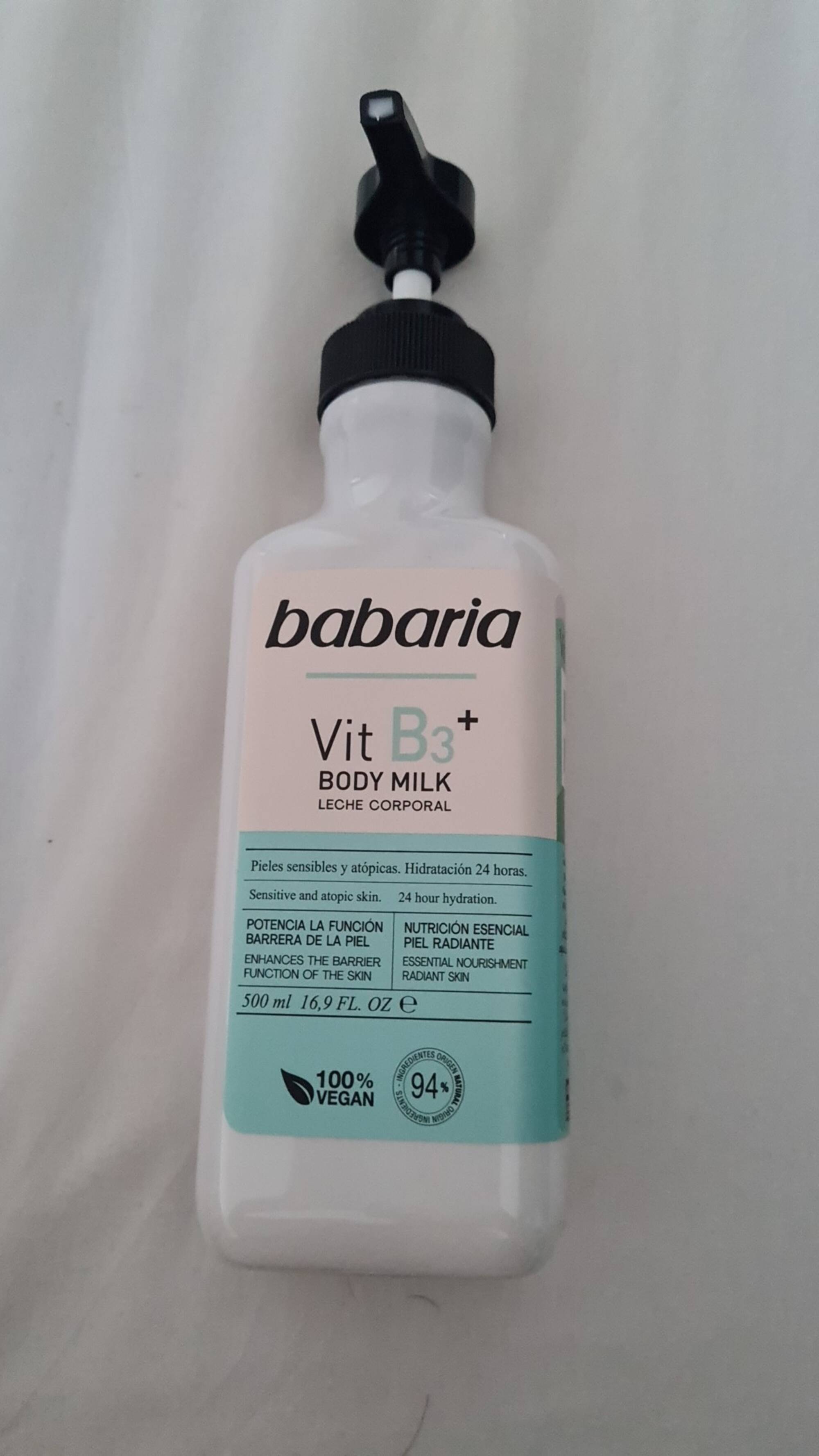 BABARIA - Vit B3+ Body milk
