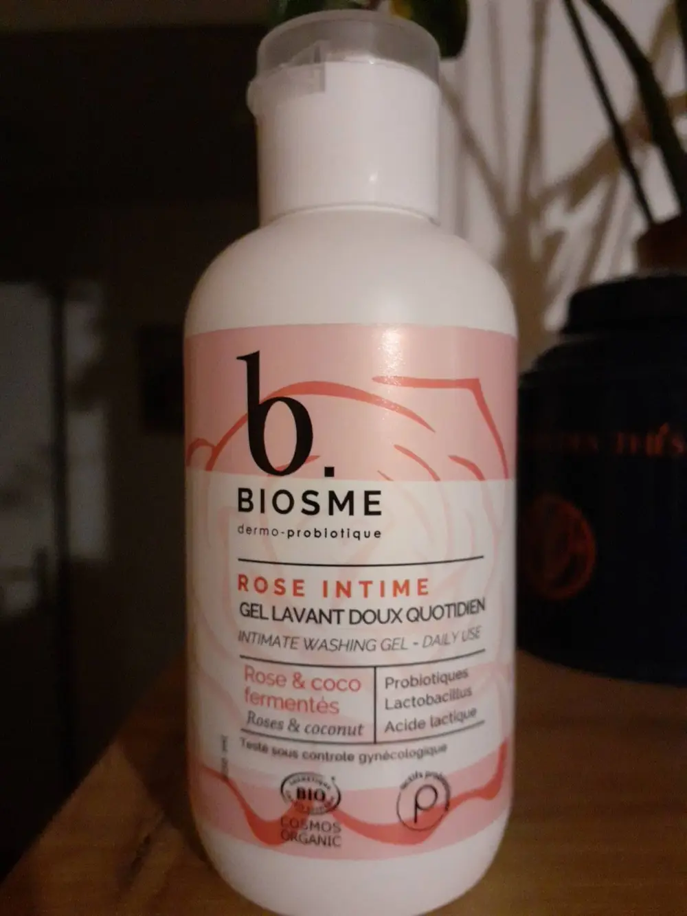 BIOSME - Rose intime - Gel lavant doux quotidien rose & coco fermentés