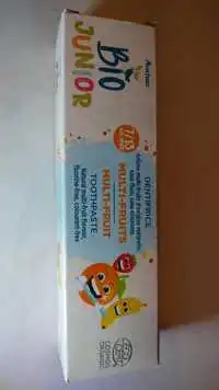 AUCHAN - Bio junior - Dentifrice multi-fruits