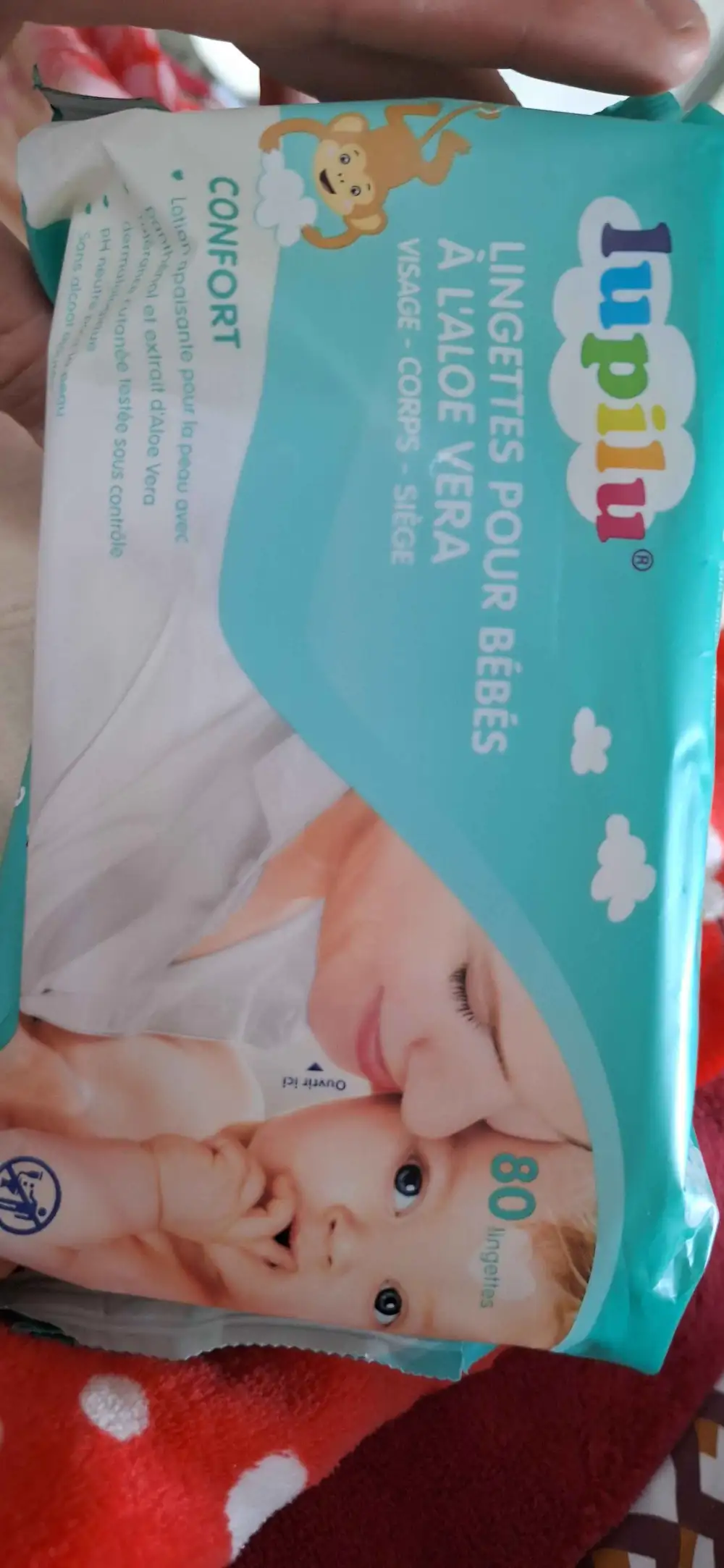LUPILU - Lingette pour bébé à l'aloe vera confort