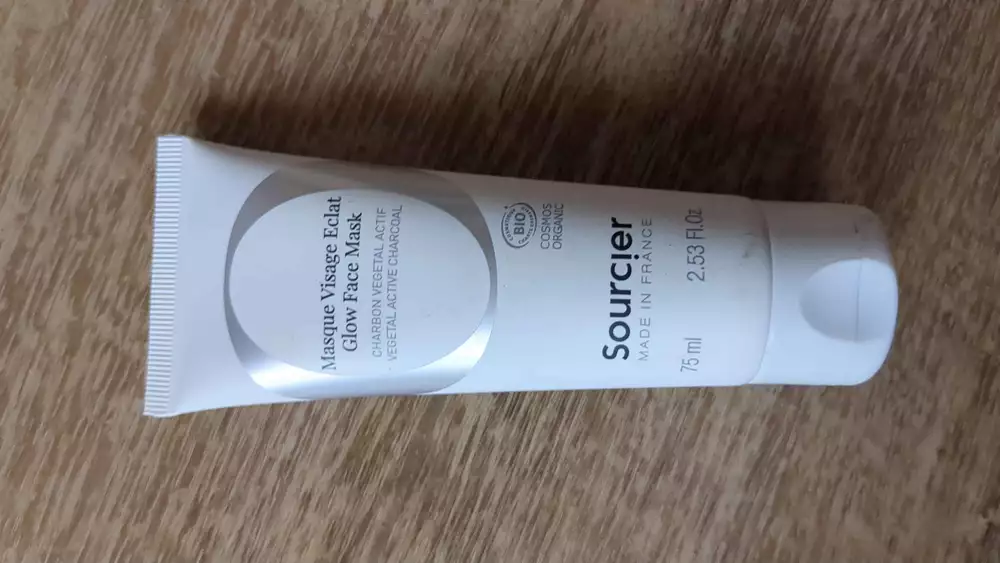 SOURCIER - Masque visage éclat charbon vegetal actif
