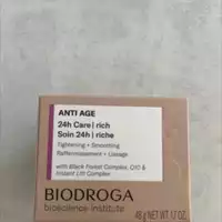 BIODROGA - Anti-âge - Soin 24h