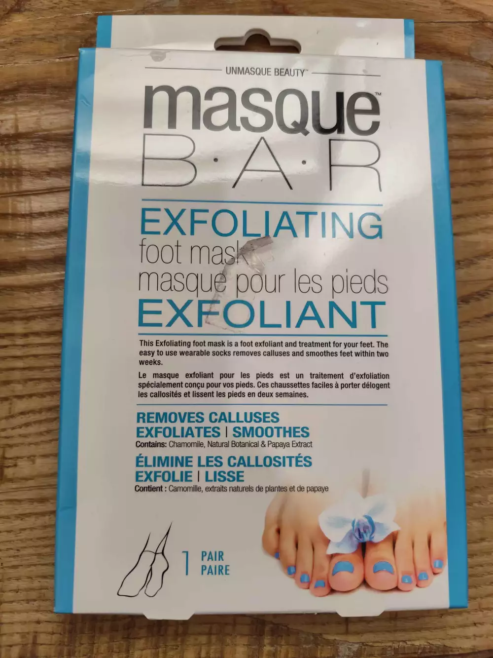 MASQUE B.A.R - Exfoliant - Masque pour les pieds