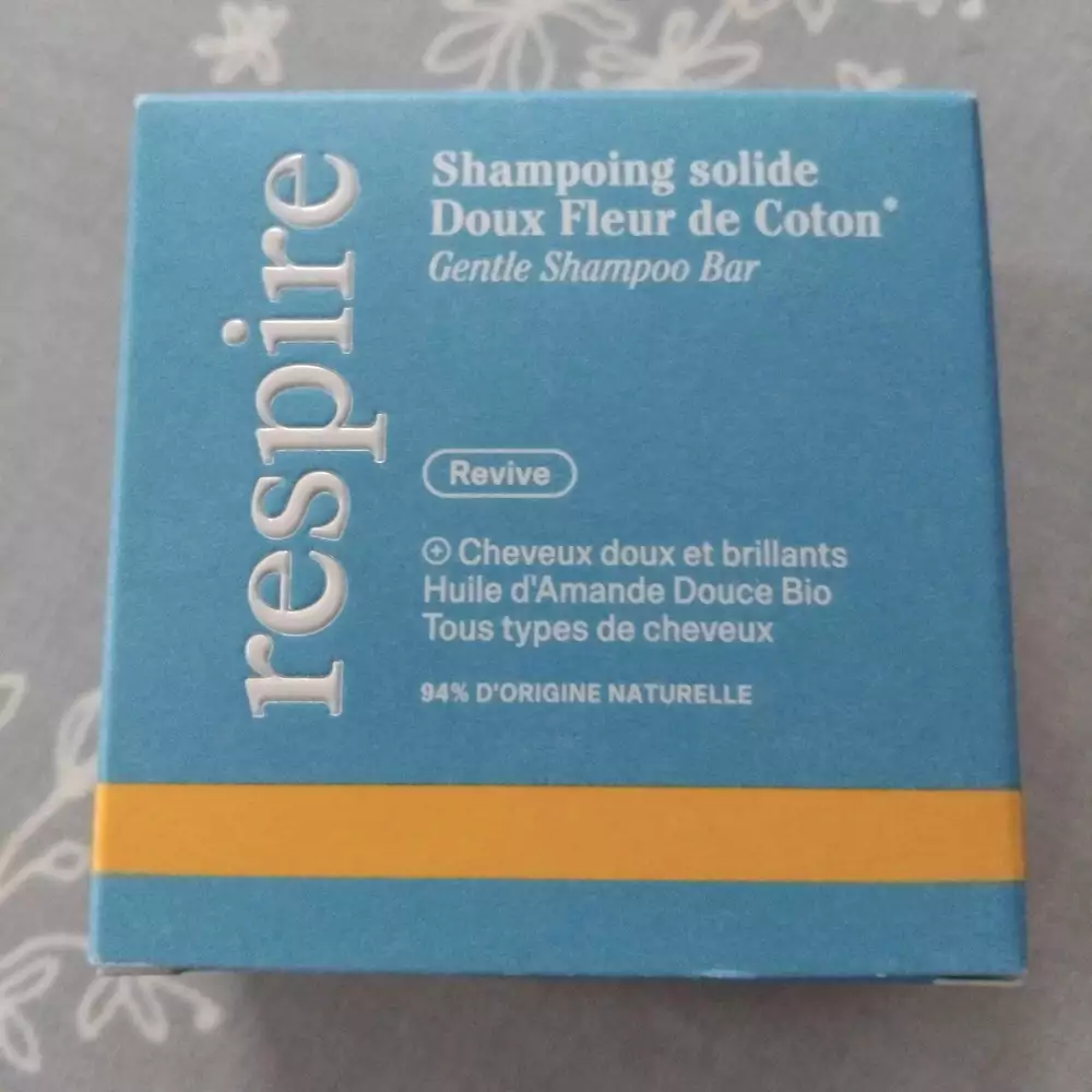 RESPIRE - Doux fleur de coton - Shampoing solide