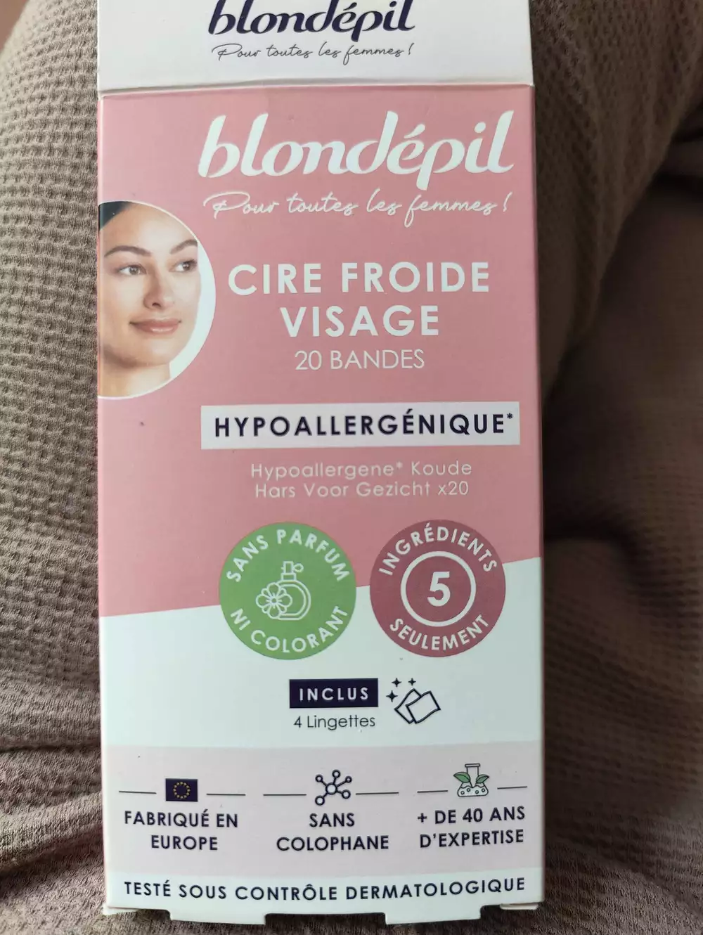 BLONDÉPIL - Cire froide visage