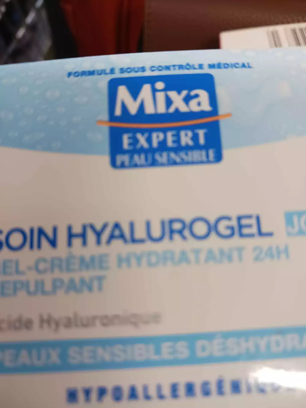 MIXA - Expert peau sensible - Soin hyalurogel crème hydratant