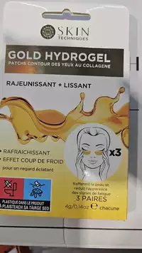 SKIN TECHNIQUES - Gold hydrogel - Patchs contour des yeux