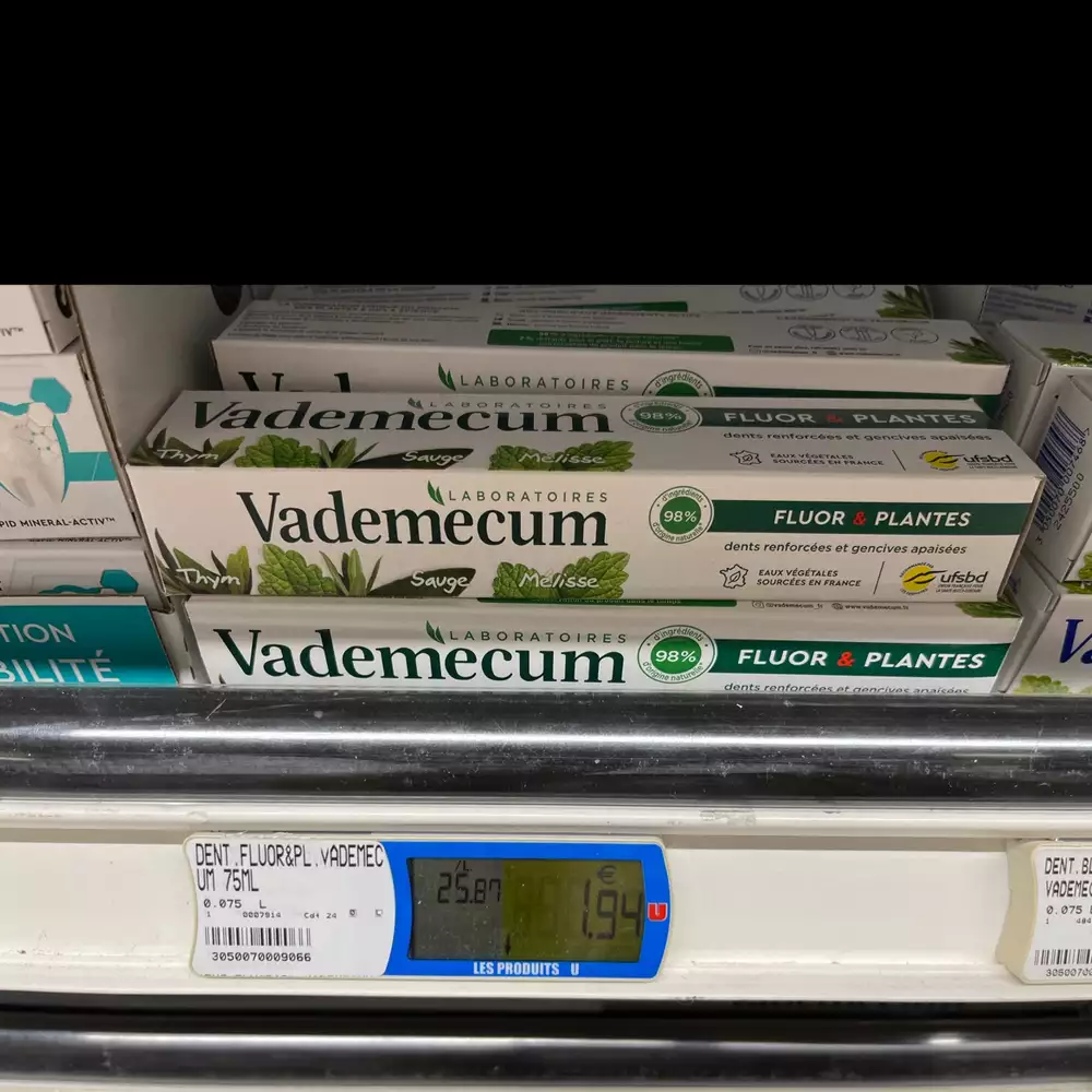 VADEMECUM - Dentifrice fluor & plantes