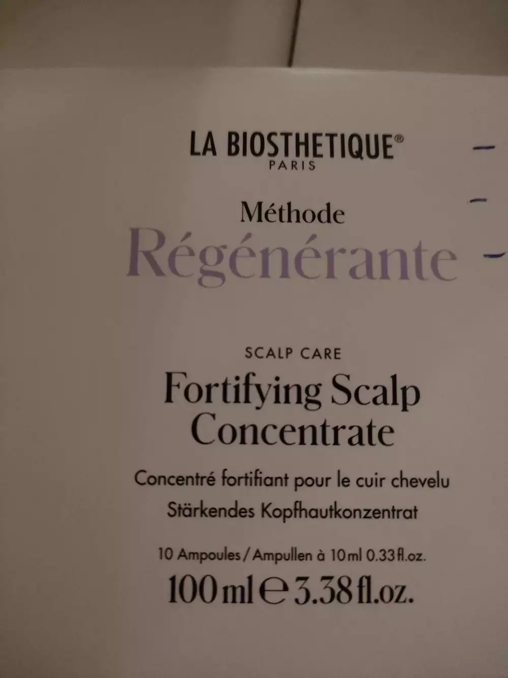 LA BIOSTHETIQUE - Méthode régénérante - Concentré fortifiant pour le cuir chevelu