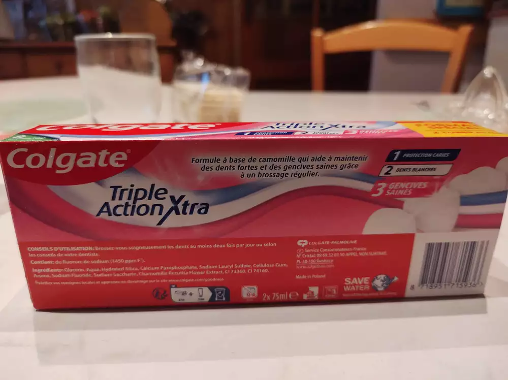 COLGATE - Dentifrice triple actionXtra