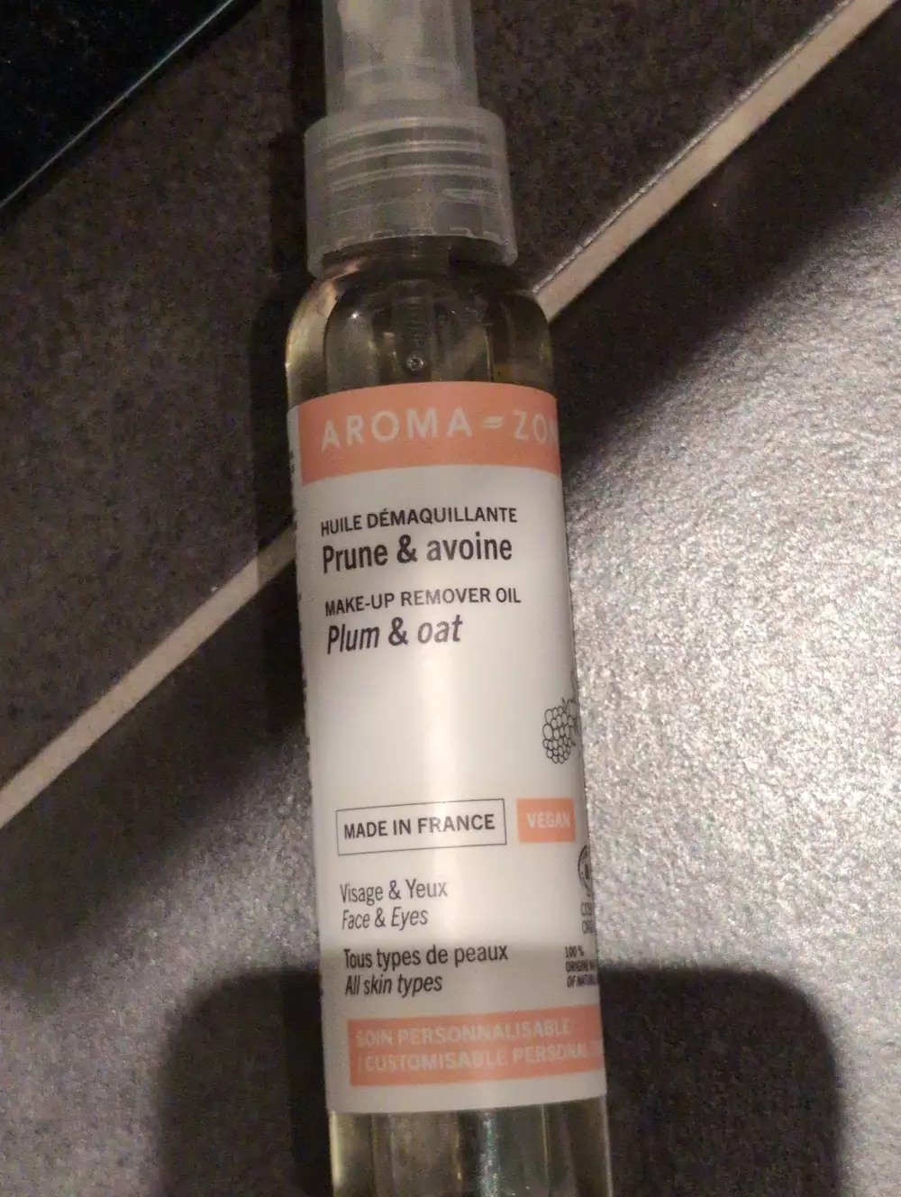AROMA-ZONE - Huile démaquillante prune & avoine