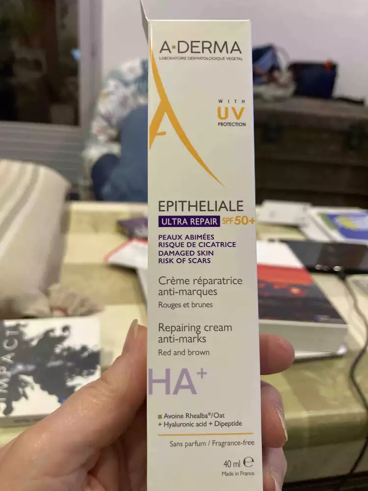 A-DERMA - Epitheliale - Crème réparatrice anti-marques spf50+