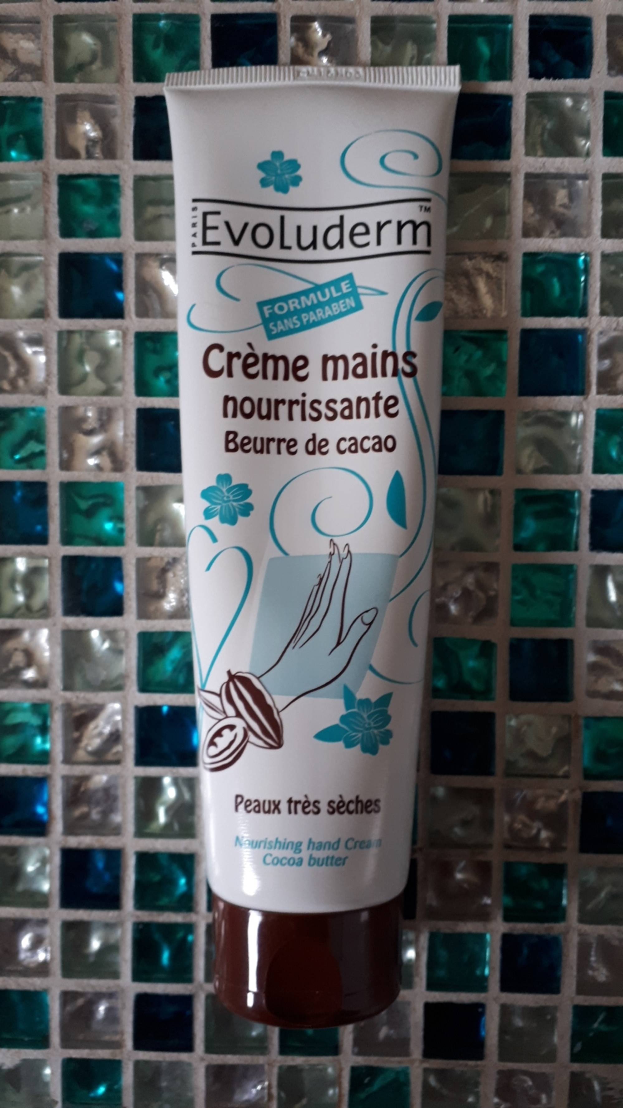 EVOLUDERM - Crème mains nourrissante - Beurre de cacao