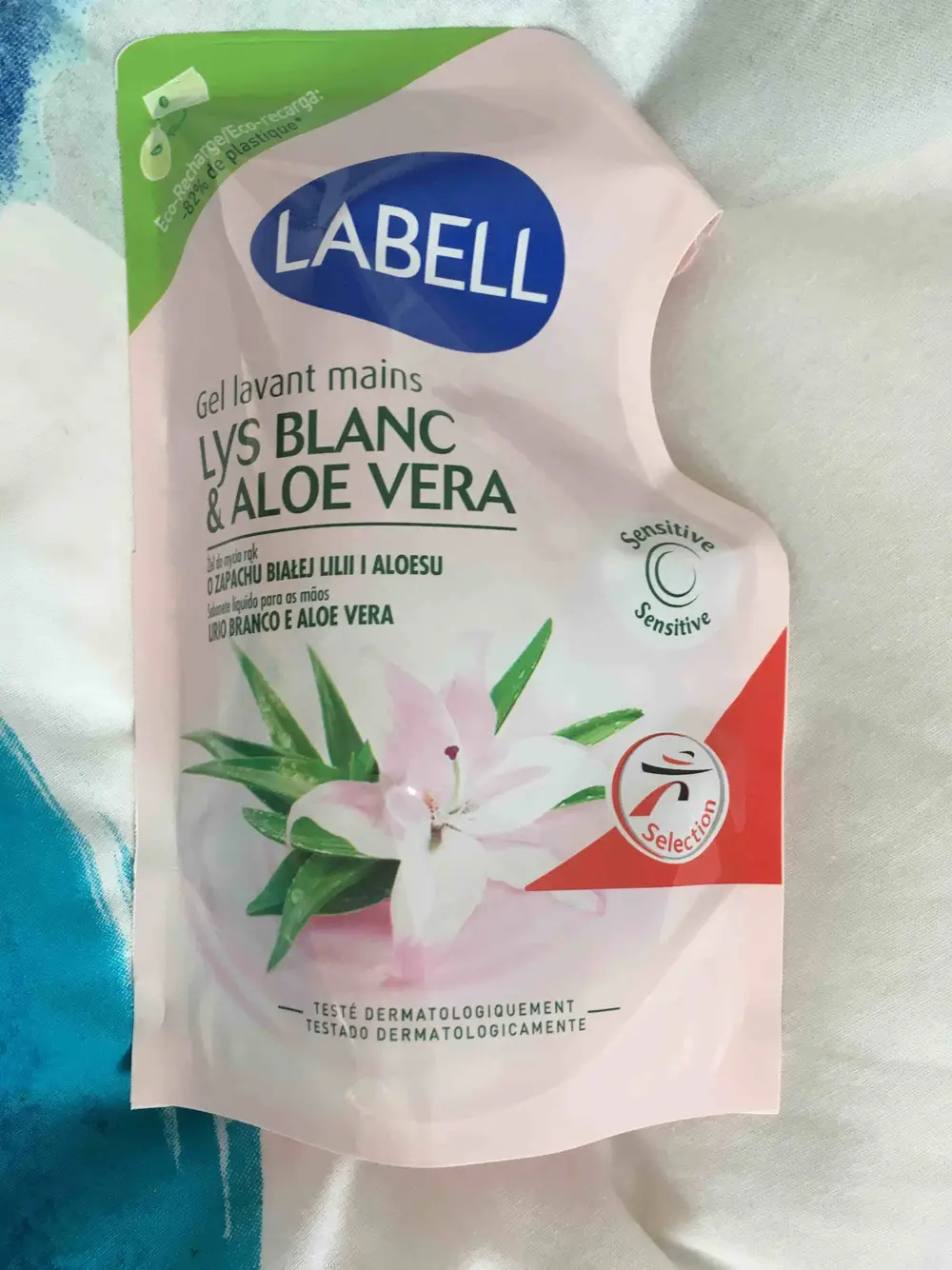 LABELL - Gel lavant mains - Lys blanc et aloe vera