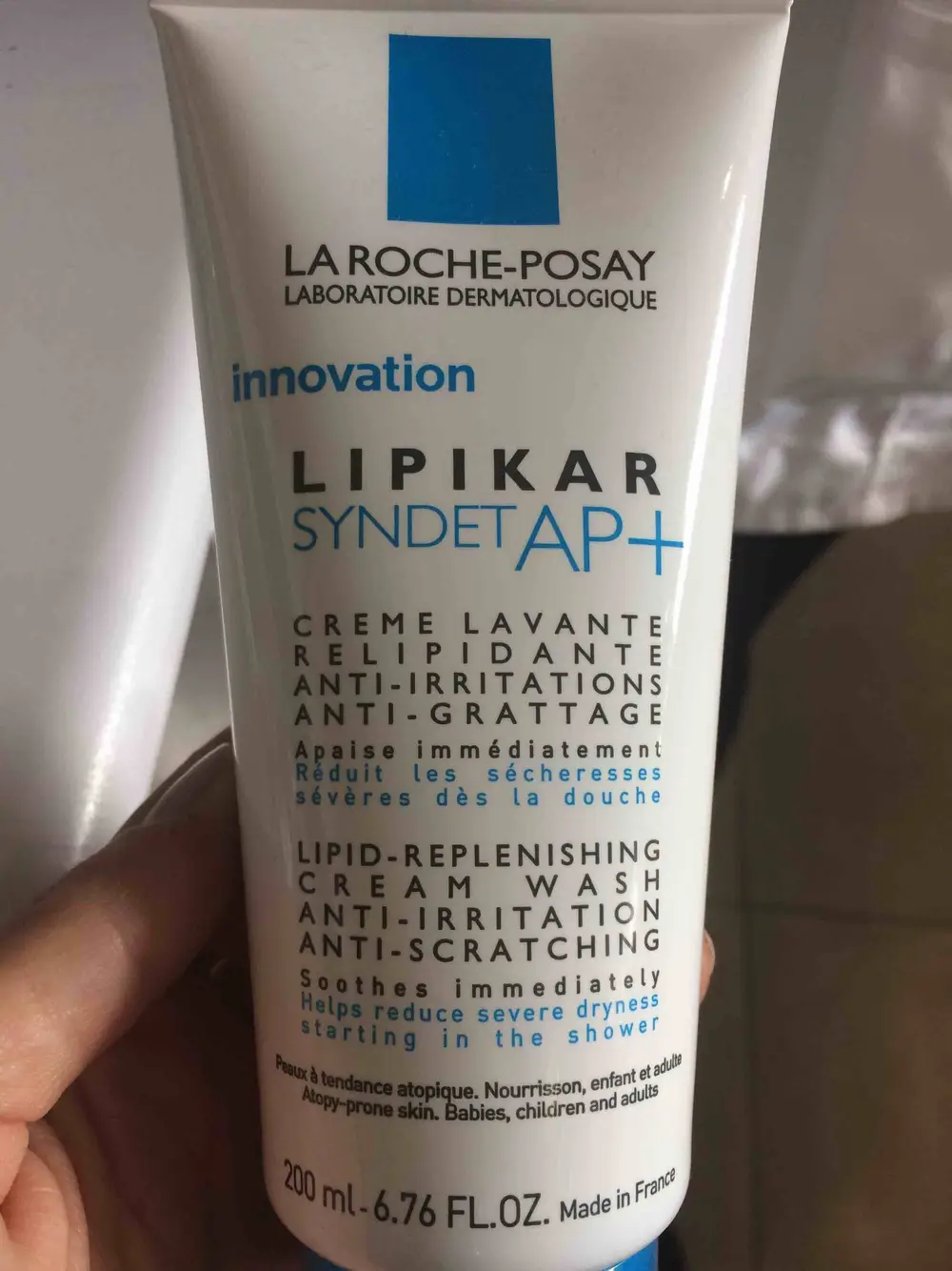 LA ROCHE-POSAY - Innovation - Lipikar syndet AP+ - Crème lavante