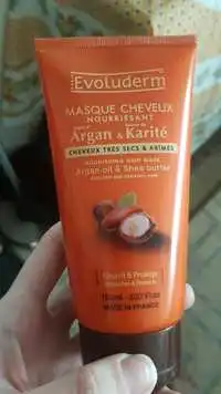 EVOLUDERM - Masque cheveux nourrissant Huile d'Argan & Beurre de Karité