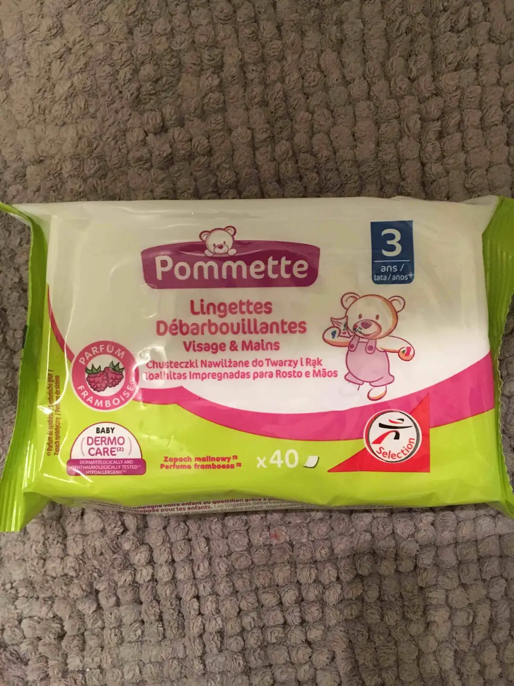 POMMETTE - Lingettes débarbouillantes visage & mains