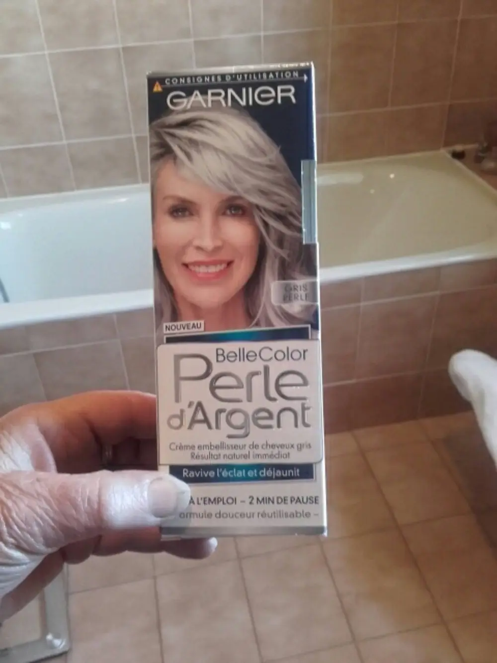 GARNIER - Belle color perle d'argent - Crème embellisseur de cheveux gris