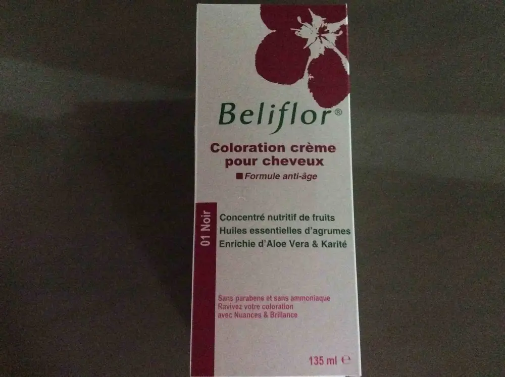 BELIFLOR - Coloration crème pour cheveux 01 Noir