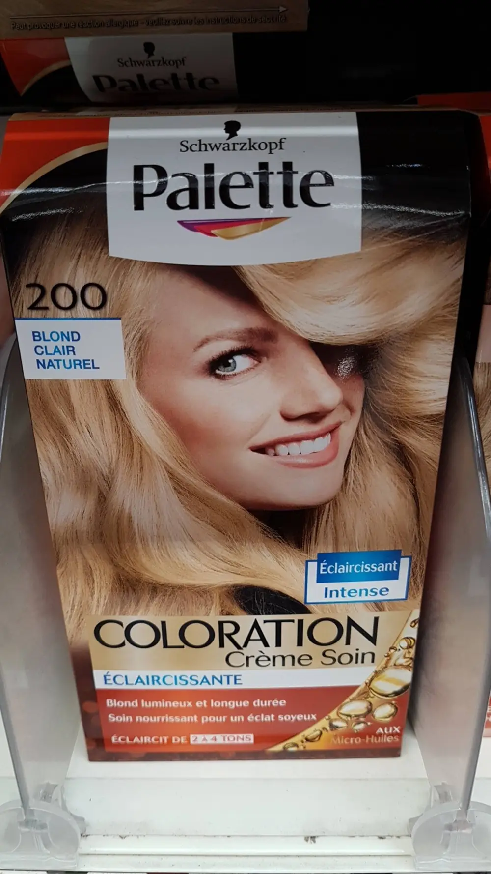 SCHWARZKOPF - Palette - Coloration, crème soin éclaircissante n° 200 blond clair naturel