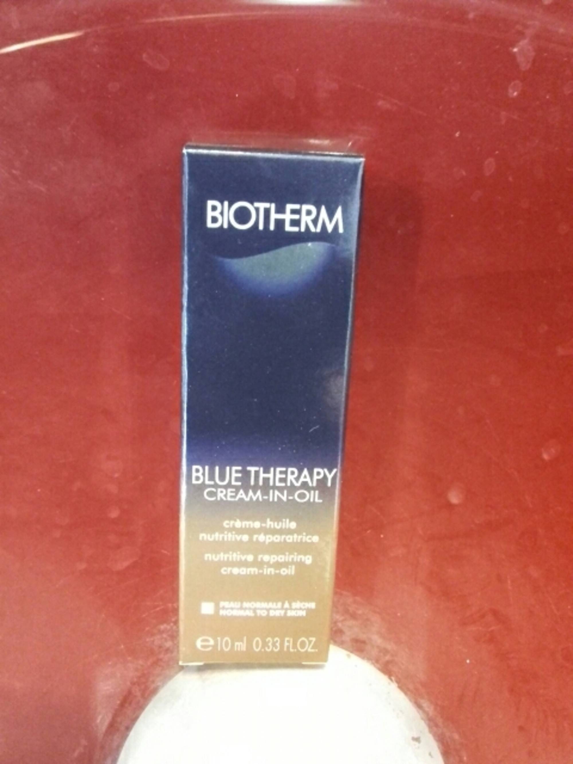 BIOTHERM - Blue therapy cream-in-oil - Crème-huile nutritive réparatrice