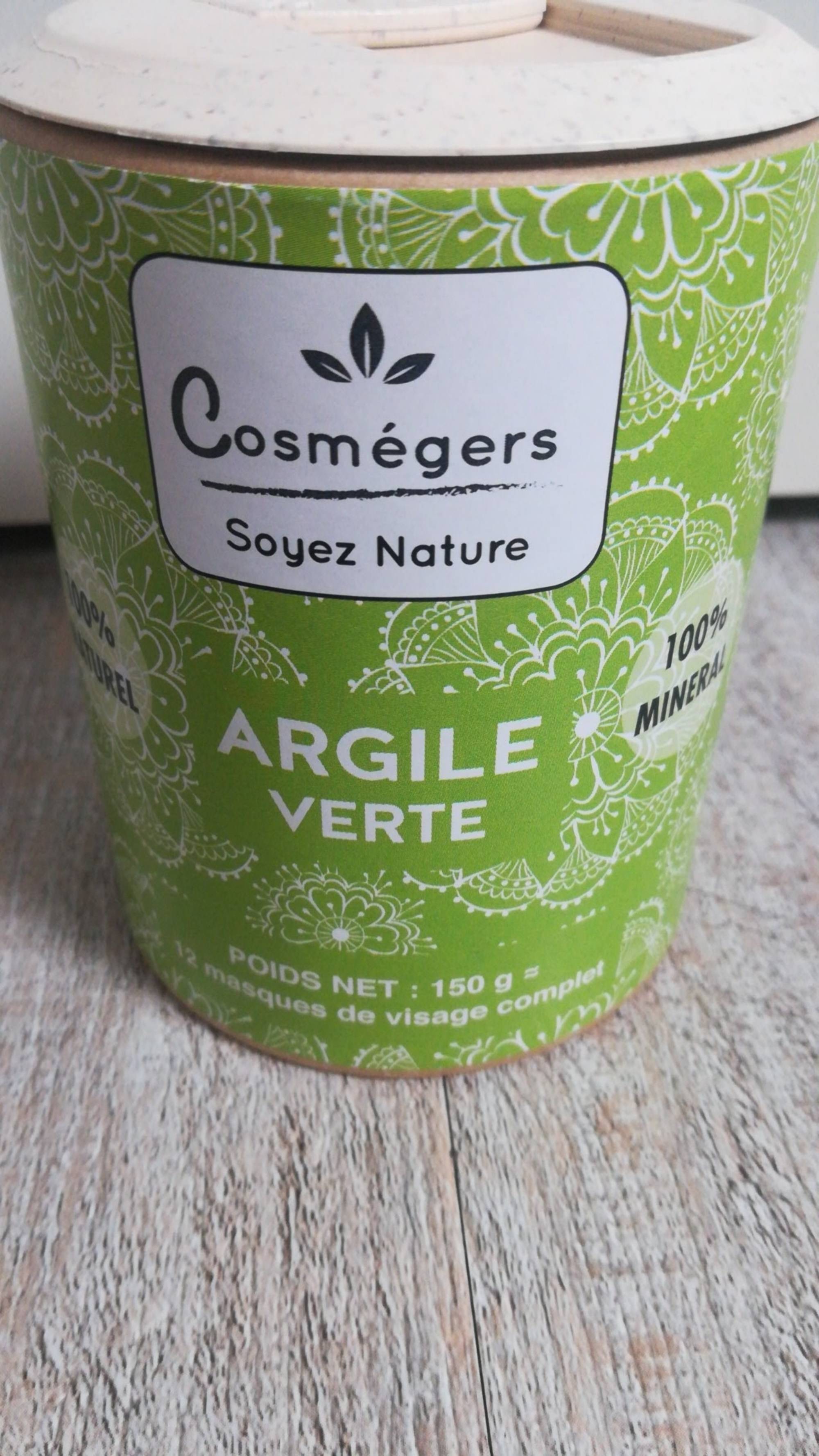 COSMÉGERS - Argile verte 100% naturel