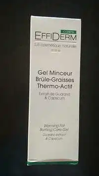 EFFIDERM - Gel minceur brûle-graisses thermo-actif