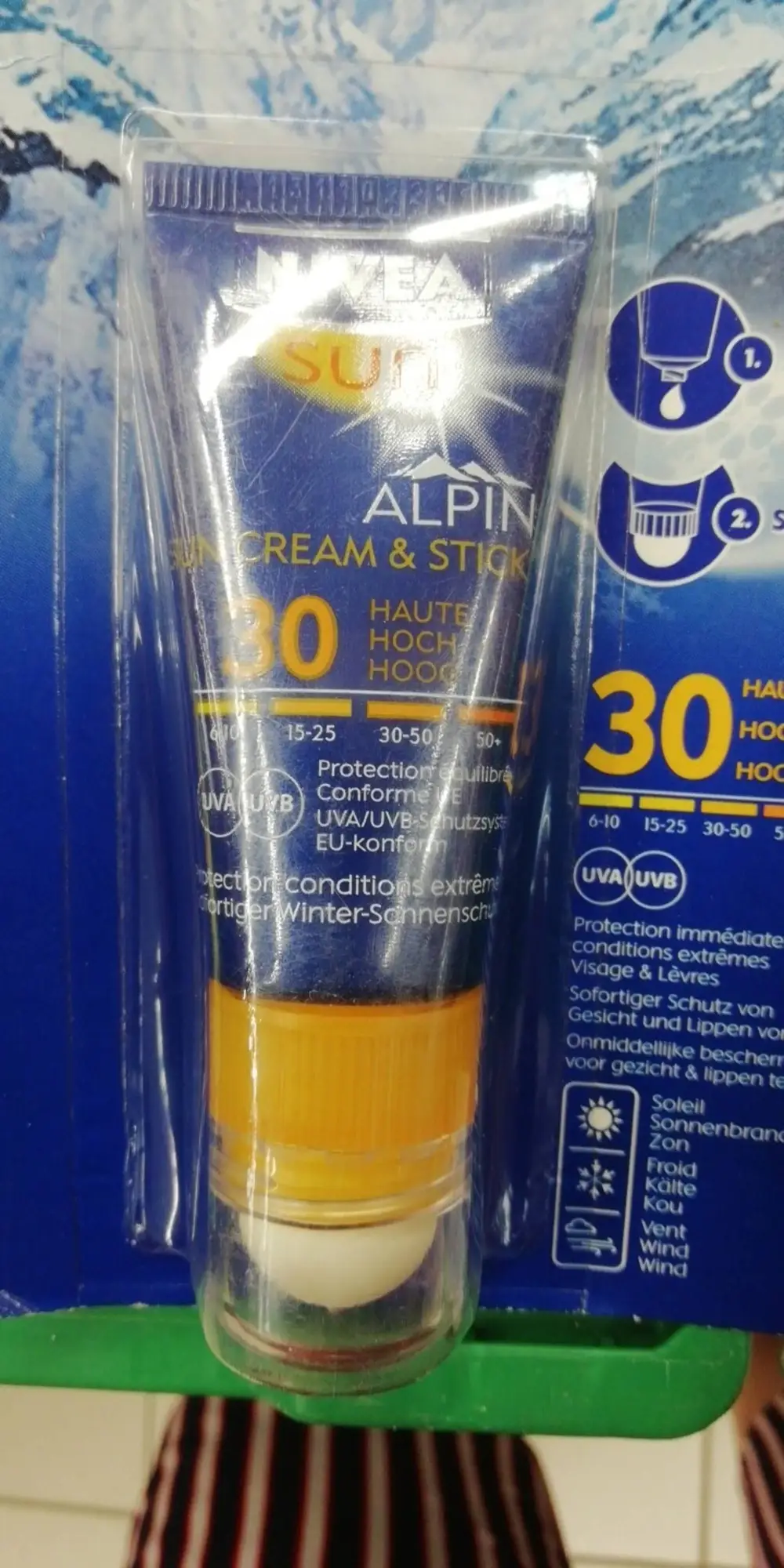 NIVEA - Sun Alpin - Sun cream & stick 30 haute