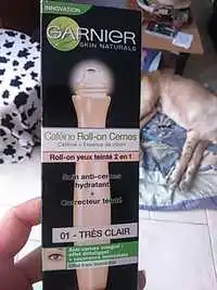 GARNIER - Caféine roll-on yeux teinté 2 en 1
