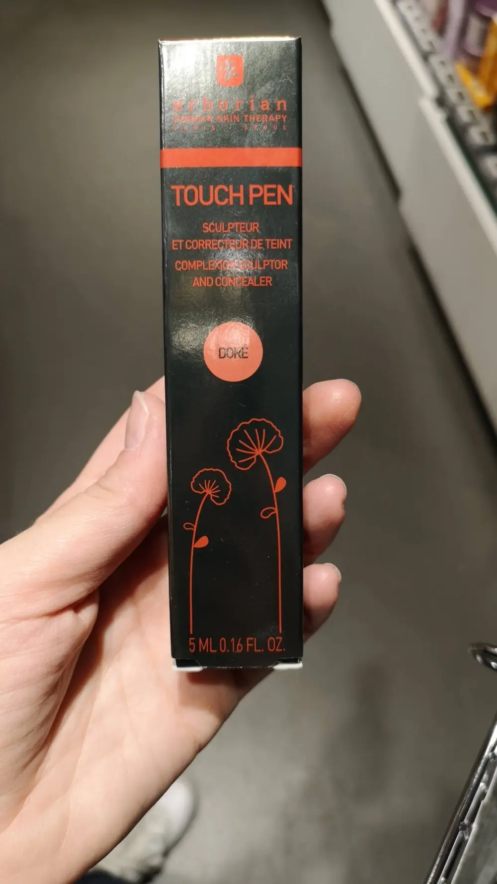 ERBORIAN - Touch pen - Sculpteur et correcteur de teint Doré