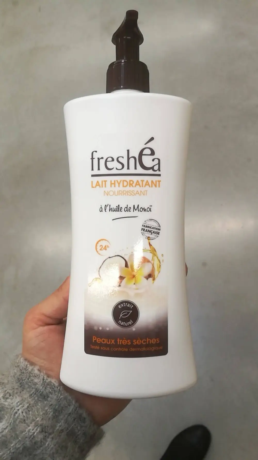 FRESHÉA - Lait hydratant nourrissant à l'huile de Monoï