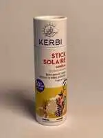 KERBI - Stick solaire minéral SPF 50+ visage et lèvres