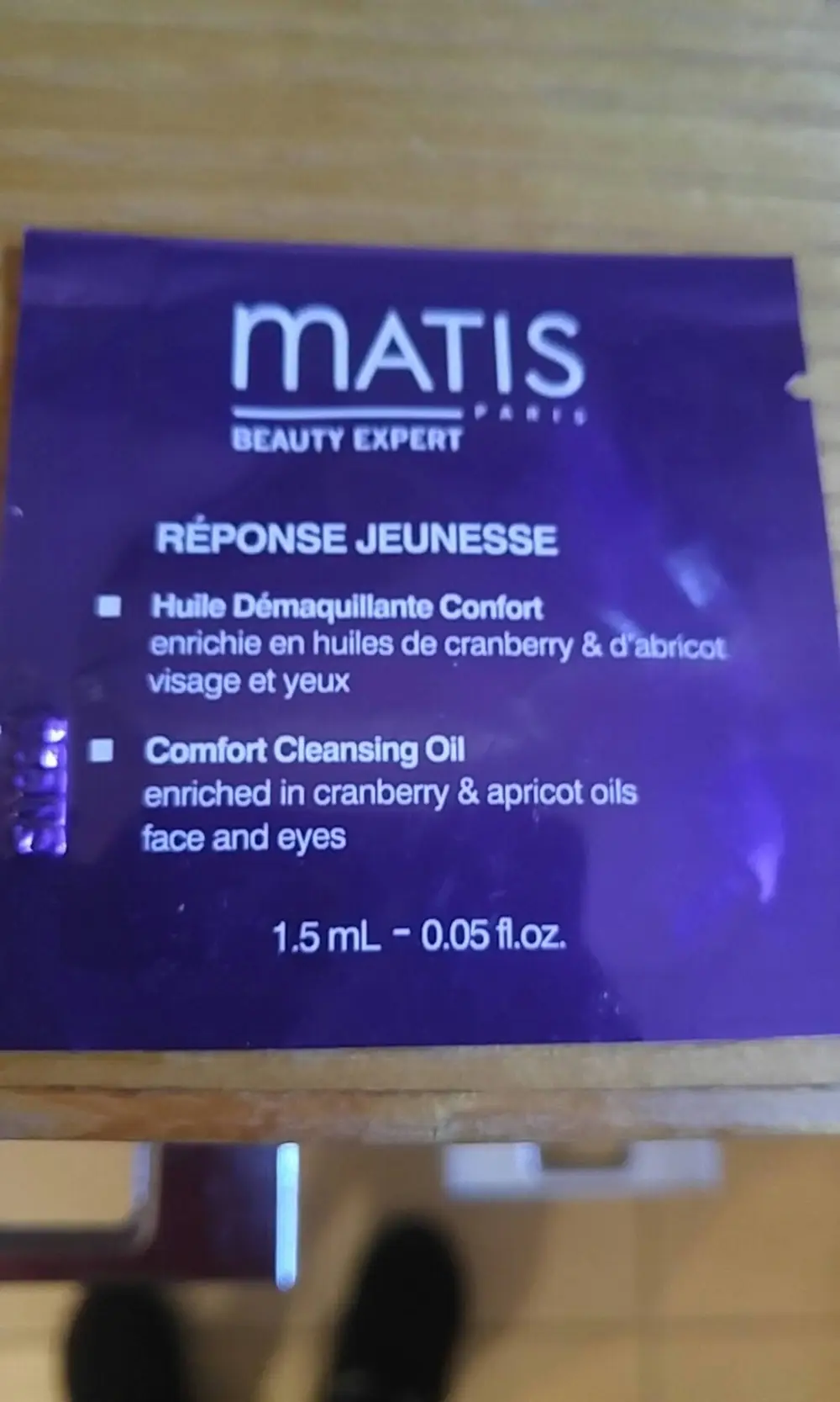 MATIS - Réponse jeunesse - Huile démaquillante confort