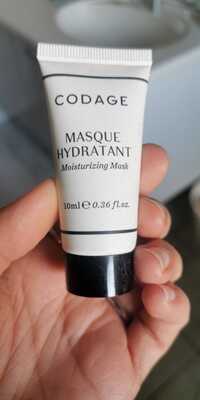 CODAGE - Masque hydratant