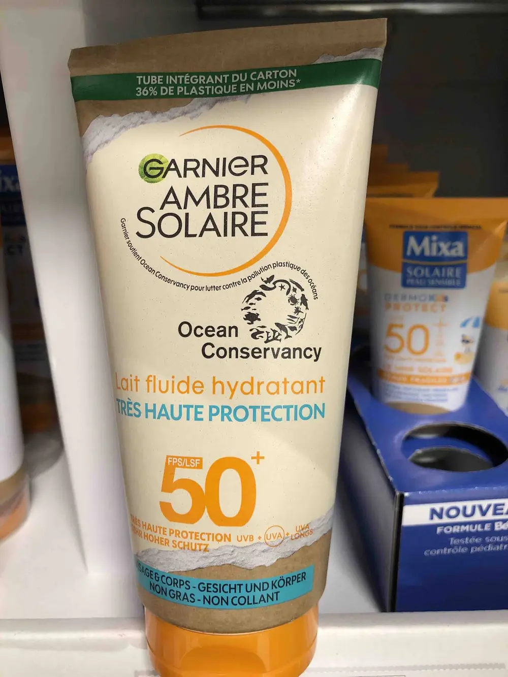 GARNIER - Ambre solaire - Lait fluide hydratant FPS 50+