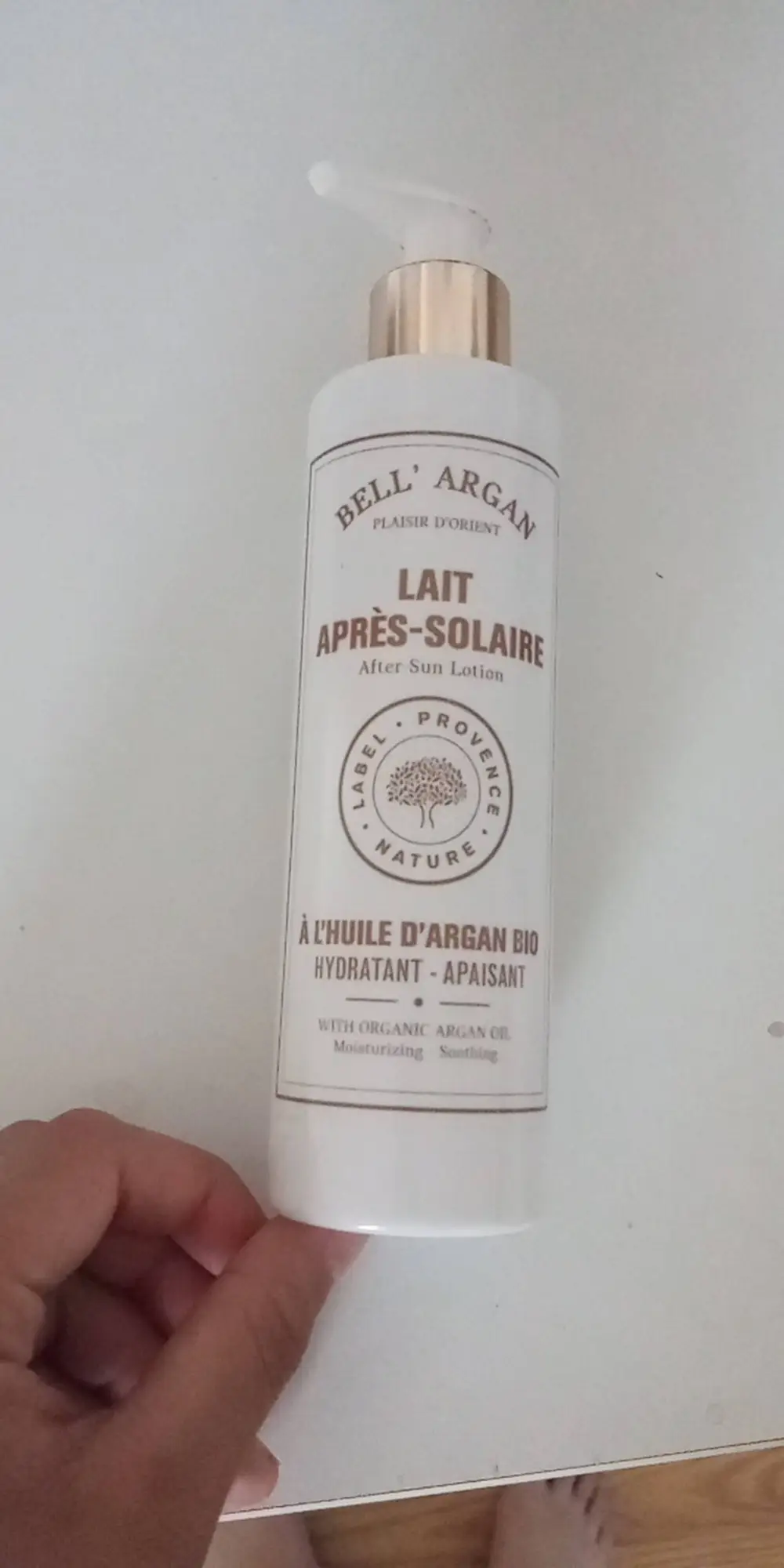 BELL'ARGAN - Lait après-solaire à l'huile d'argan bio