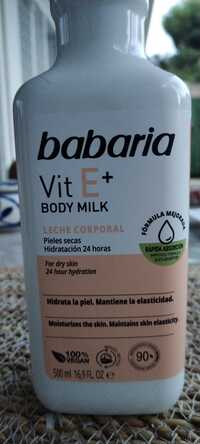 BABARIA - Vit E+ body milk