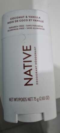 NATIVE - Déodorant noix de coco et vanille