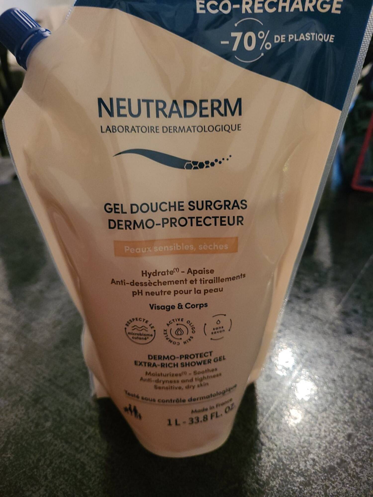 NEUTRADERM - Gel douche surgras dermo-protecteur visage & corps