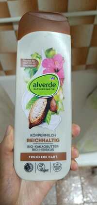 ALVERDE - Körpermilch reichhaltig bio-kakaobutter bio hibiskus
