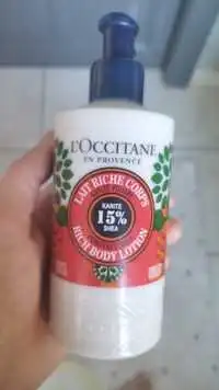 L'OCCITANE - Lait riche corps karité  poudré