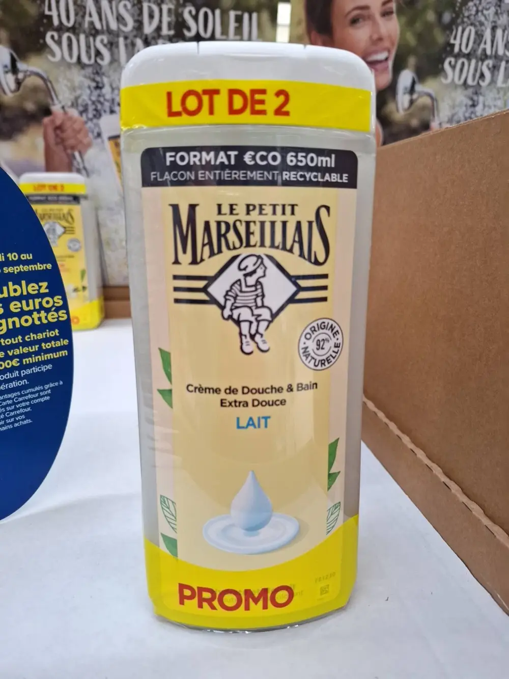 LE PETIT MARSEILLAIS - Lait - Crème de douche et bain extra douche
