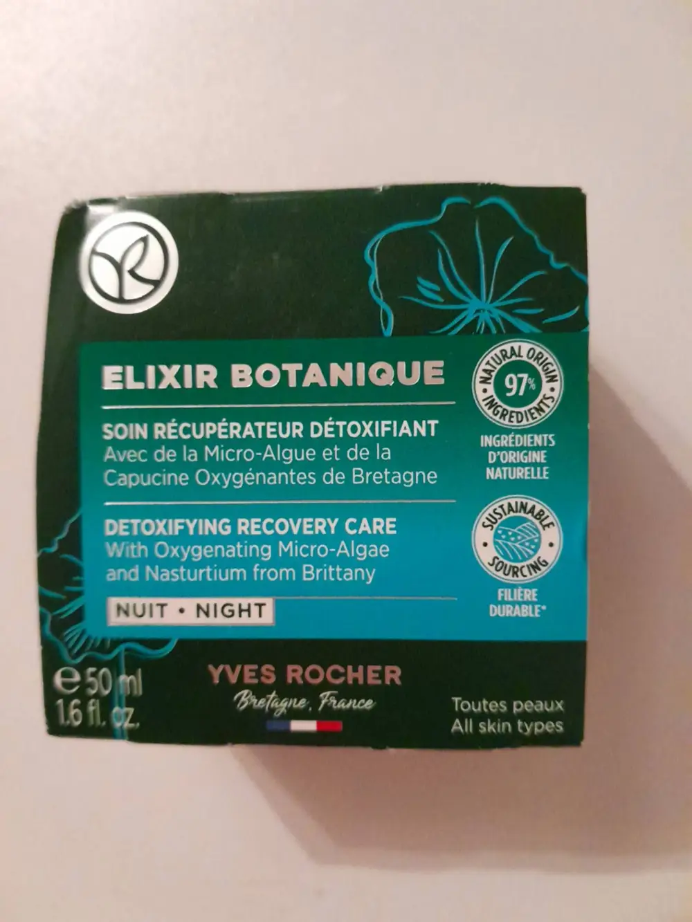 YVES ROCHER - Élixir botanique - Soin récupérateur détoxifiant nuit