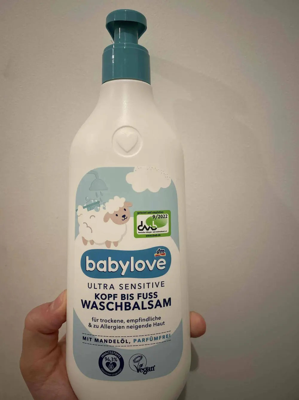 BABYLOVE - Ultra sensitive kopf bis fuss waschbalsam