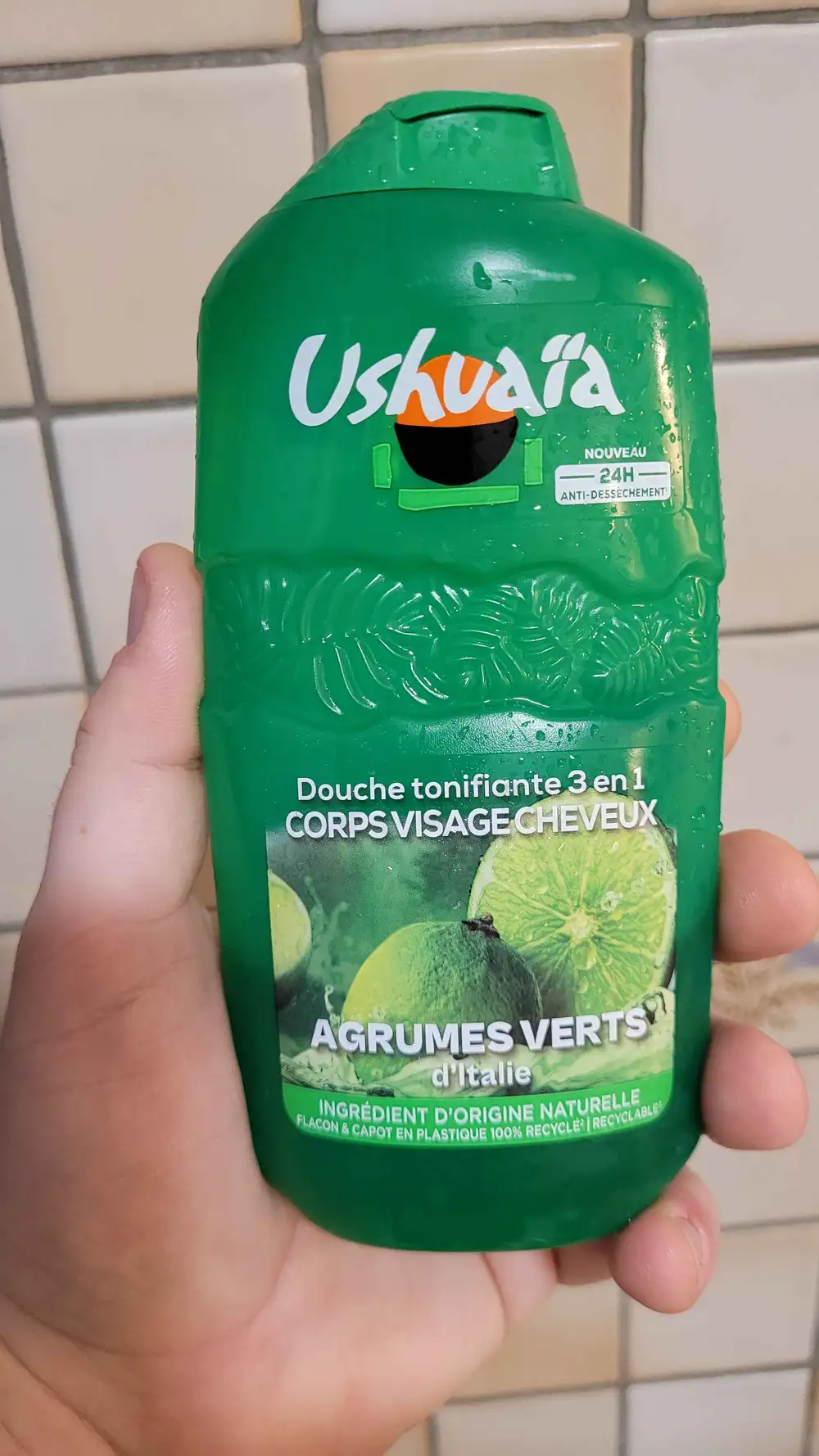 USHUAÏA - Douche tonifiante 3en1 agrumes verts d'Italie